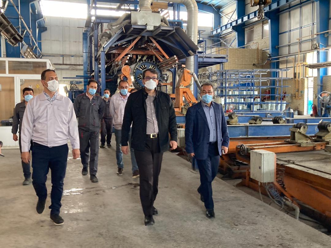 بازدید دکتر محمد رضوانی از شرکت صنایع خاک چینی ایران