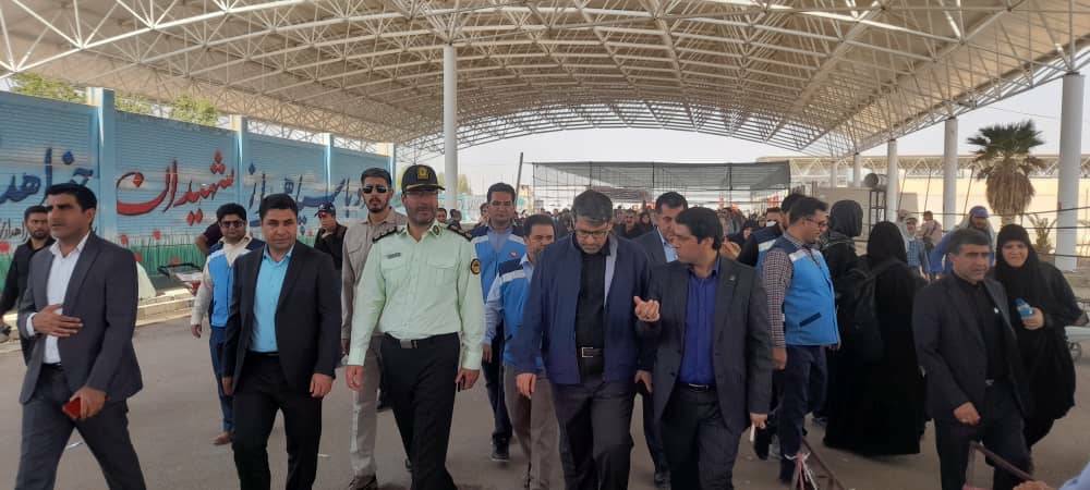 بازدید معاون وزیر اقتصاد و رئیس کل گمرک ایران از گمرک مرزی مهران